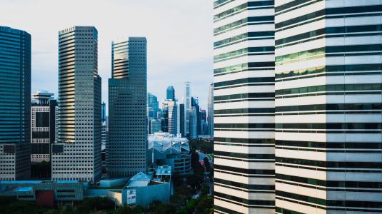 photo of Singapore commercial district