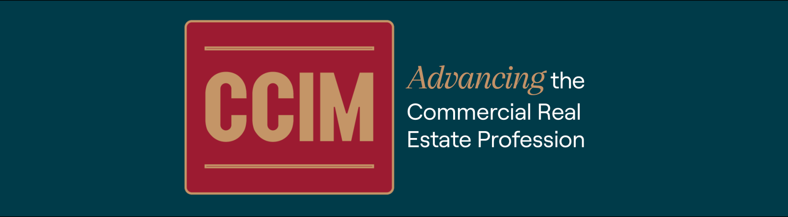 CCIM Logo with "Advancing the Commercial Real Estate Profession"