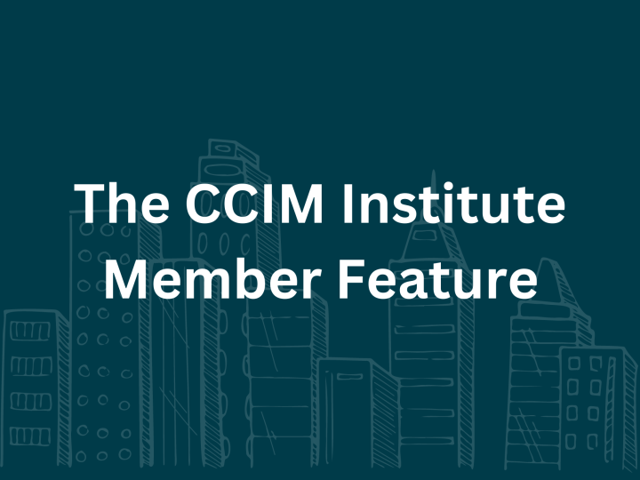 Member Feature graphic with building in the background.